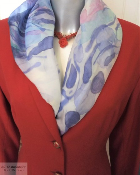 Harmonia unikatna ženska svilena marama ručno oslikana