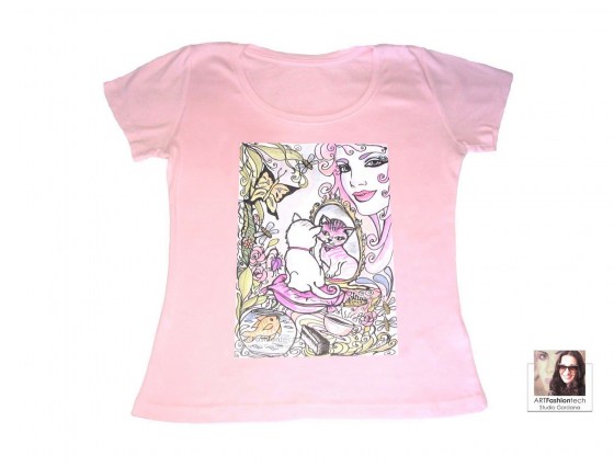 Majica Maca pamučna majica s tiskom