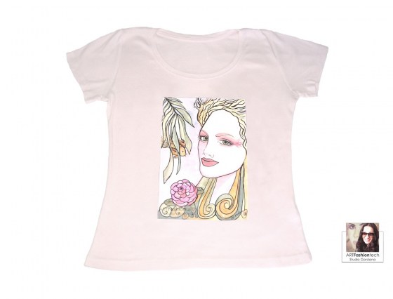 Vila Camelia pamučna majica s tiskom