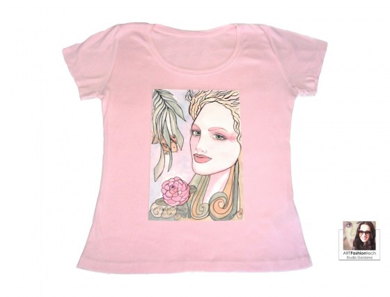 Vila Camelia pamučna majica s tiskom