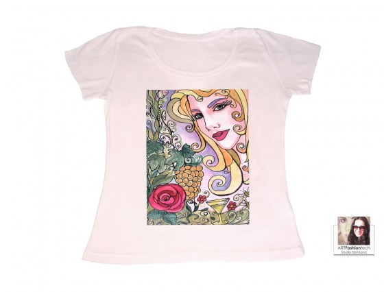 Vine Queen pamučna majica s tiskom