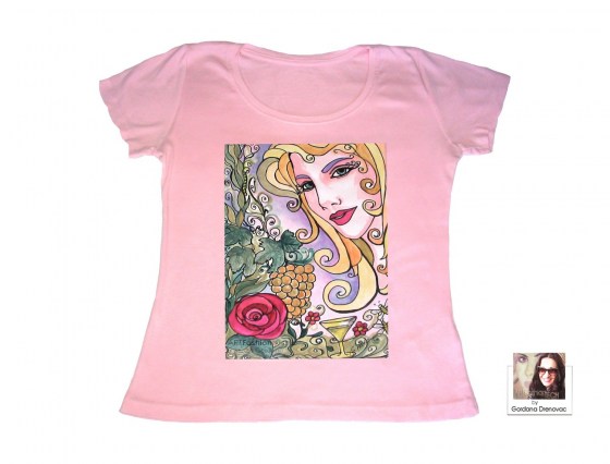 Vine Queen pamučna majica s tiskom